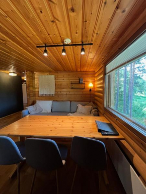 Logcabin, sauna, fireplace, view, kitchen, Ylläsjärvi